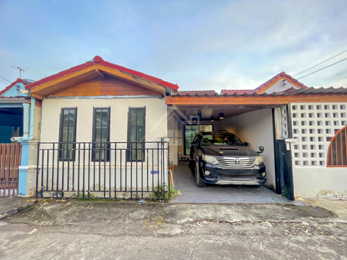 บ้านเดี่ยว ชั้นเดียว หมู่บ้าน ร่มเย็น สุวินทวงศ์ 59  หนองจอก