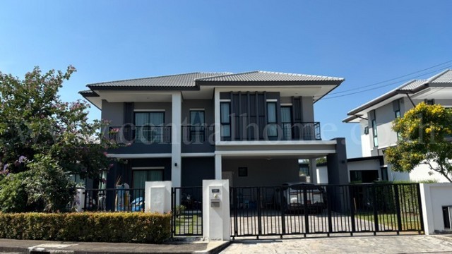 บ้านเดี่ยว บ้านฟ้ากรีนเนอรี่ทิวา ปิ่นเกล้า-สาย 5 แปลงมุม หน้าสวน