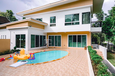 ขาย บ้านพูลวิลล่า หลังม. เชียงใหม่  ,ใกล้บ้านข้างวัด  ต.สุเทพ  อ.เมือง จ.เชียงใหม่