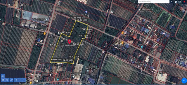 ขายที่เปล่าติดถนนดอนไก่ดี ที่เปล่ากระทุ่มแบน สมุทรสาคร  ต.ดอนไก่ดี อ.กระทุ่มแบน จ.สมุทรสาคร ผังเมืองสีเหลือง